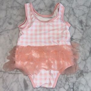 Tucker & Tate, Adorable 1 pc BS, 12 Months, Light pink & white, Worn Once